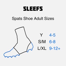 Solid Spats/Cleat Covers (Black, S/M)