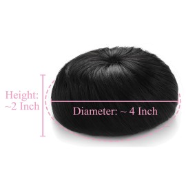 Onedor Synthetic Fiber Hair Extension Chignon Donut Bun Wig Hairpiece (12 - Light Brown)