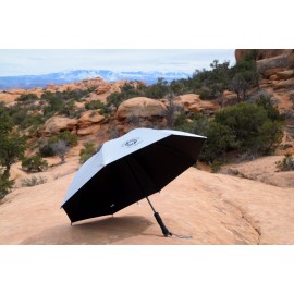 Six Moon Designs Base Silver Shadow - Ultralight, Hiking Umbrella - 8.9 OZ - 252 G For Ultimate Sun and Rain Protection - Perfect for Trekking Adventures or Travel.