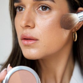 Ere Perez - Natural Rice Powder Blush + Bronzer Duo | Buildable, Breathable, Oil Absorbing, Medium Coverage | Vitamin E, Chamomile | Vegan, Cruelty-Free, Clean Beauty (Roma) Ere Perez - Natural Rice Powder Blush + Bronzer Duo | Buildable, Breathable, Oil Absorbing, Medium Coverage | Vitamin E, Chamomile | Vegan, Cruelty-Free, Clean Beauty (Roma)