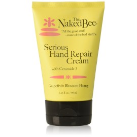 The Naked Bee Grapefruit Blossom Honey Hand Cream (8 oz) Intensive Nourishing Cream for Smoother and Softer Hand - Unscented Deep Moisture and Repair for Dry Skin