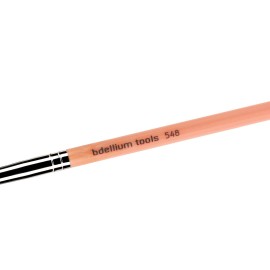 Bdellium Tools Professional Makeup Brush - Pink Bambu Series 548 Dagger Lip - With Soft Synthetic Fibers, For Precise Lip Definition (Pink, 1pc)