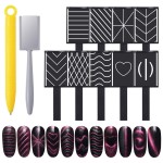 Magnet Plate Wand Board Nail Art Tool for DIY Magic 3d Magnetic Polish Cats Eyes Choose 11pcs/set