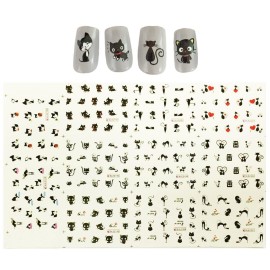 ALLYDREW Black Cats Water Slide Nail Art Decals Water Transfer Nail Decals (11 sheets/220 Nail Decals) ALLYDREW Black Cats Water Slide Nail Art Decals Water Transfer Nail Decals (11 sheets/220 Nail Decals)