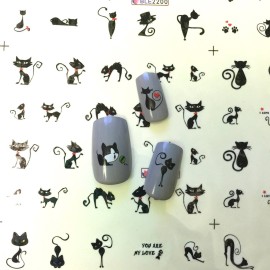 ALLYDREW Black Cats Water Slide Nail Art Decals Water Transfer Nail Decals (11 sheets/220 Nail Decals) ALLYDREW Black Cats Water Slide Nail Art Decals Water Transfer Nail Decals (11 sheets/220 Nail Decals)