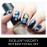 3D Van Gogh\'s Starry Night Fullnail Stickers, Full Nail Starry Sky Art Gel Nail Polish Sticker Decals, Shimmery Glittery, Long Lasting, Easy to Apply & Remove - 2 Sheets(28 Nail Wraps) and 1 File
