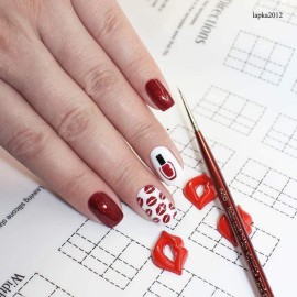 Bliss Kiss Simply Neat Manicure Mat - Silicone Manicure Mat for Stamping and Nail Art