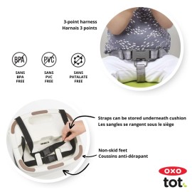 OXO Tot Perch Booster Seat with Straps, Gray