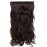 S-noilite Elegant 29(73cm) Longest Curly Dark Brown 3/4 Full Head One Piece 5 Clips Clip in Hair Extensions