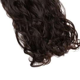 S-noilite Elegant 29(73cm) Longest Curly Dark Brown 3/4 Full Head One Piece 5 Clips Clip in Hair Extensions