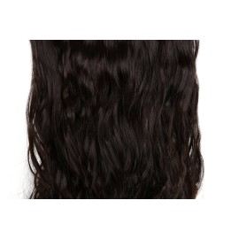 S-noilite Elegant 29(73cm) Longest Curly Dark Brown 3/4 Full Head One Piece 5 Clips Clip in Hair Extensions