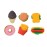 Raymond Geddes Snack Attack 3D Scented Food Erasers (Pack of 36)