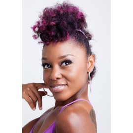 Hair Hugger for Fine, Thin, Short & Straight Hair by HairZing - Easy Comfy Styles, Add Volume with No Pressure - Double Comb with Elastic for UpDo, Ponytail, French Twist, Bun (Tortoise - Large)