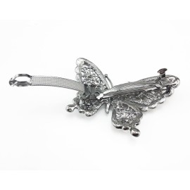 yueton New Crystal Rhinestone Butterfly Hair Clip Hair Accessories, Wedding Bride Headwear Hairpin