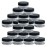 Beauticom (Quantity: 20 Pieces) 10G/10ML Round Clear Jars with Black Lids for Lotion, Creams, Toners, Lip Balms, Makeup Samples - BPA Free