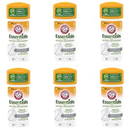 Arm & Hammer Essentials Solid Deodorant, Unscented,2.5 oz, 6 Count Arm & Hammer Essentials Solid Deodorant, Unscented,2.5 oz, 6 Count