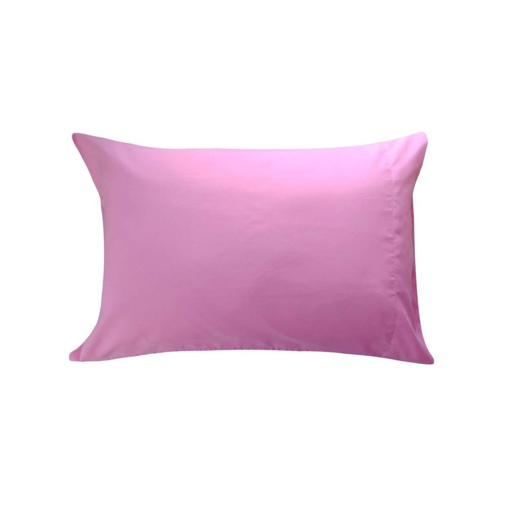 ELLA & MAX Toddler Pillowcase. Pink. Soft & Cuddly. Made of Luxury Microfiber Fabric - Easy to wash & no Ironing. Handmade in USA.