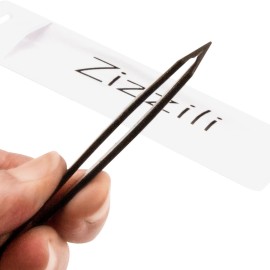 Tweezers - Surgical Grade Stainless Steel - Slant Tip for Expert Eyebrow Shaping and Facial Hair Removal - with Protective Pouch - Best Tweezer for Men and Women (Black)