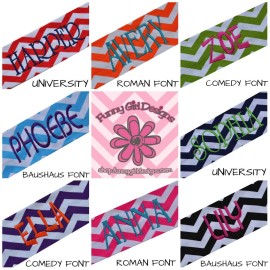 Funny Girl Designs Custom Chevron Headband with Personalized Embroidered Name or Text of Your Choice (Hot Pink Chevron) Funny Girl Designs Custom Chevron Headband with Personalized Embroidered Name or Text of Your Choice (Hot Pink Chevron)