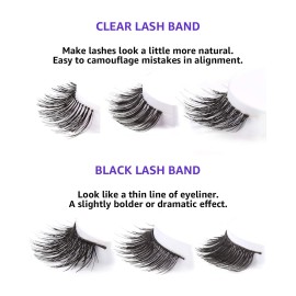 Bella Hair False Eyelashes Variety Pack, 60 Pairs Reusable Handmade Fake Eyelashes in 6 Styles, Specialized Natural Soft, Criss-Cross, Wispies Lashes for Daily, Casual Events, Daytime Outings and More