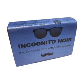 WFG WATERFALL GLEN SOAP COMPANY, LLC, Incognito Noir bath soap, charcoal, vegan with Dead Sea Salt infusion, fragrance free, enriched with kokum butter