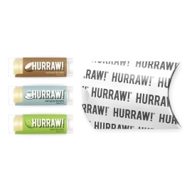 Hurraw! Coconut, Earl Grey, Mint Lip Balms, 3 Pack Bundle: Organic, Certified Vegan, Cruelty and Gluten Free. Non-GMO, 100% Natural Ingredients. Bee, Shea, Soy and Palm Free. Made in USA Hurraw! Coconut, Earl Grey, Mint Lip Balms, 3 Pack Bundle: Organic, Certified Vegan, Cruelty and Gluten Free. Non-GMO, 100% Natural Ingredients. Bee, Shea, Soy and Palm Free. Made in USA