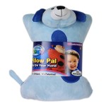 Cloudz Kids Super Soft N\' Cuddly On Hand Animal Airplane Travel Pillow Pal! Keep Children Comfy and Supported with a Buddy While Traveling or just Resting at Home - Dog