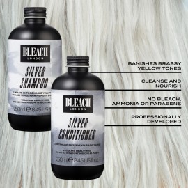 BLEACH LONDON Silver Shampoo & Conditioner Set (250ml) BLEACH LONDON Silver Shampoo & Conditioner Set (250ml)