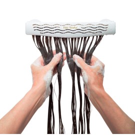 Hair Works 4-in-1 Hair Extension Style Caddy - Lightweight, Waterproof and Portable, This Hair Extension Holder Is Designed To Securely Hold Your Extensions While You Wash, Style, Pack and Store Them