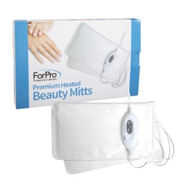 ForPro Professional Collection Premium Heated Mitts, Electric Thermal Moisturizing Hand Warmers for Spa Treatments, Dual Temperature Settings, 1-Pair