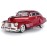 1948 Chevy Aerosedan Fleetline, Red - Motormax Premium American 73266 - 1/24 Scale Diecast Model Car, unisex-children