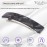 French Amie Oblong Handmade 3.5 Celluloid Hair Barrette Clip Women Hair Accessories, Made in France (Black Finish)