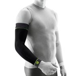 Bauerfeind Sports Compression Arm Sleeves (1 Pair) - Air Knit Fabric Breathable, Durable, Washable (Black,Large/Short)