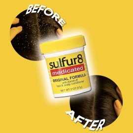 Sulfur8 Medicated Original Formula Anti-Dandruff Hair & Scalp Conditioner, 2 OZ - 3 Pack