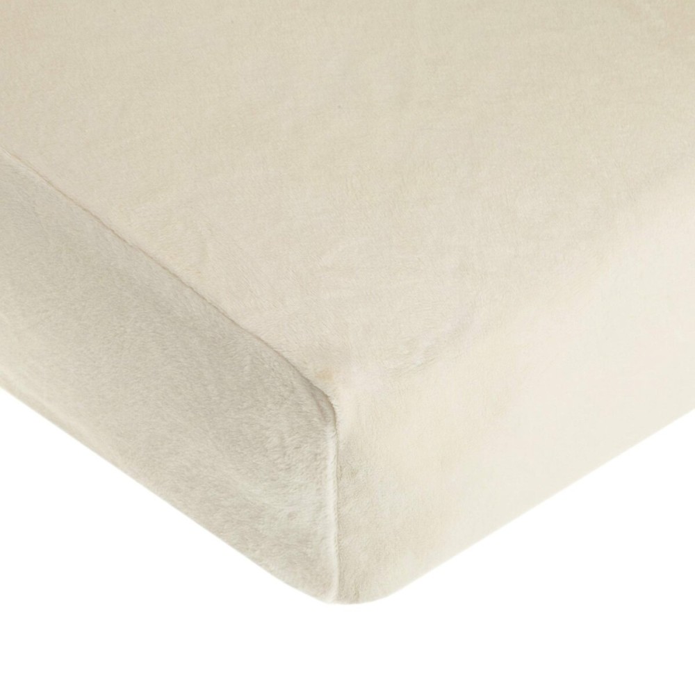TL Care Heavenly Soft Chenille Fitted Crib Sheet 28 x 52, Warm and Cozy Neutral Chenille Sheet, Cream, for Boys and Girls, Fits Crib and Toddler Bed mattresses