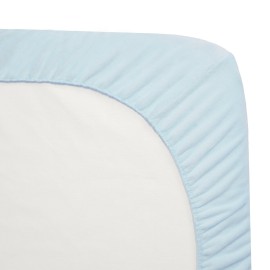TL Care Heavenly Soft Chenille Fitted Crib Sheet 28 x 52, Warm and Cozy Neutral Chenille Sheet, Blue, for Boys and Girls, Fits Crib and Toddler Bed mattresses