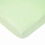 TL Care Heavenly Soft Chenille Fitted Mini Crib Sheet 24 x 38, Warm and Cozy Chenille Portable Sheet, Celery, for Boys and Girls, Fits Most Pack N Play Mattresses
