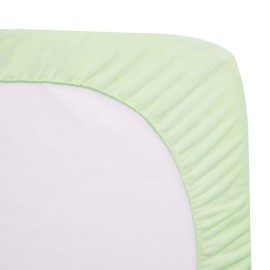 TL Care Heavenly Soft Chenille Fitted Mini Crib Sheet 24 x 38, Warm and Cozy Chenille Portable Sheet, Celery, for Boys and Girls, Fits Most Pack N Play Mattresses
