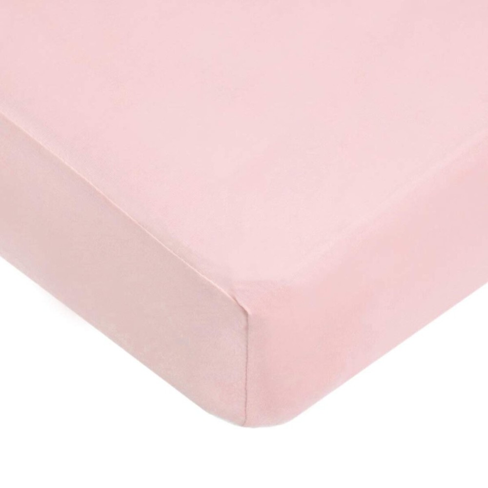 TL Care Supreme Fitted Crib Sheet 28 x 52, Enhanced Thickness for Soft, Breathable Neutral 100% Cotton Jersey Comfort, Pink, for Boys and Girls