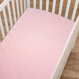 TL Care Supreme Fitted Crib Sheet 28 x 52, Enhanced Thickness for Soft, Breathable Neutral 100% Cotton Jersey Comfort, Pink, for Boys and Girls