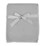 TL Care Fleece Blanket with Silk-Like Satin Trim, Soft, Warm & Cozy, Gray, 30 x 30 for Boys and Girls, Perfect for Baby Carrier, Stroller, Travel and Gifting