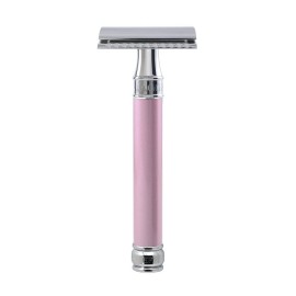Edwin Jagger Double Edge Safety Razor, Long Handle, Pink Edwin Jagger Double Edge Safety Razor, Long Handle, Pink