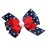 WEBB DIRECT2U WD2U Baby Girls 4.5 Red White Blue Star Spangled July 4th Hair Bow Stretch Headband