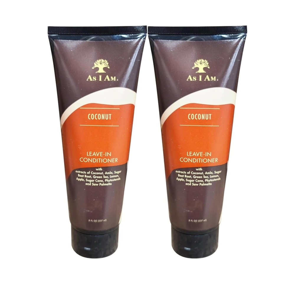 As I Am Leave-In Conditioner, 8 oz (Pack of 2) As I Am Leave-In Conditioner, 8 oz (Pack of 2)