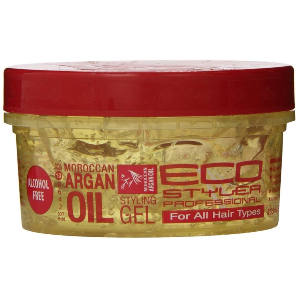 ECOCO EcoStyler Gel, Moroccan Argan Oil, 8 oz (Pack of 2)