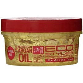 ECOCO Moroccan Argan Oil Styling Gel, 8 Fluid Ounce