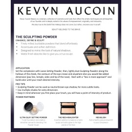 Kevyn Aucoin The Sculpting Contour Powder, Deep: Easy use, sheer, matte, natural finish. Enhances, defines, creates natural shading. Makeup artist go to. Sculpt face, cheekbones, chin, neck, nose. Kevyn Aucoin The Sculpting Contour Powder, Deep: Easy use, sheer, matte, natural finish. Enhances, defines, creates natural shading. Makeup artist go to. Sculpt face, cheekbones, chin, neck, nose.