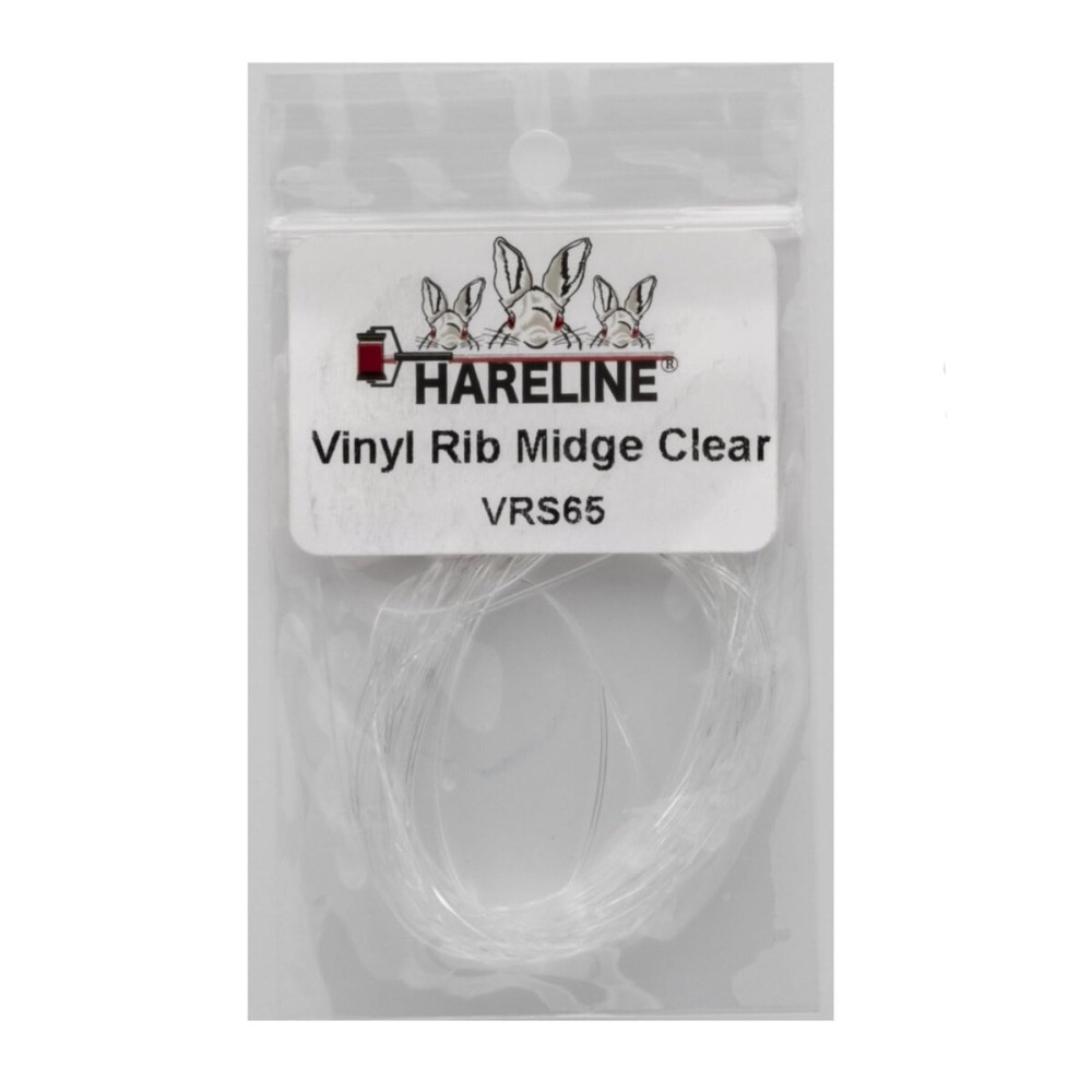 Hareline Vinyl Rib Midge Clear