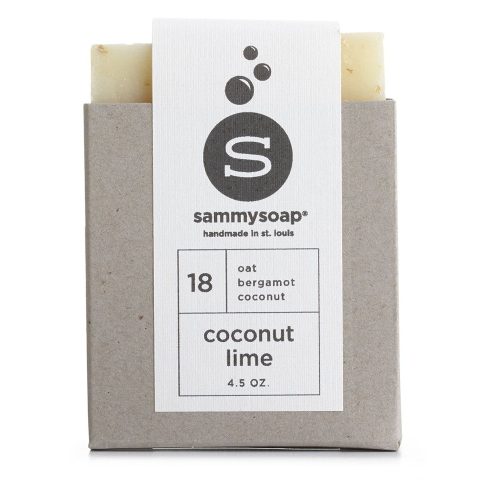 sammysoap All Natural Soap Bar, Coconut Lime