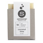 sammysoap All Natural Soap Bar, Coconut Lime